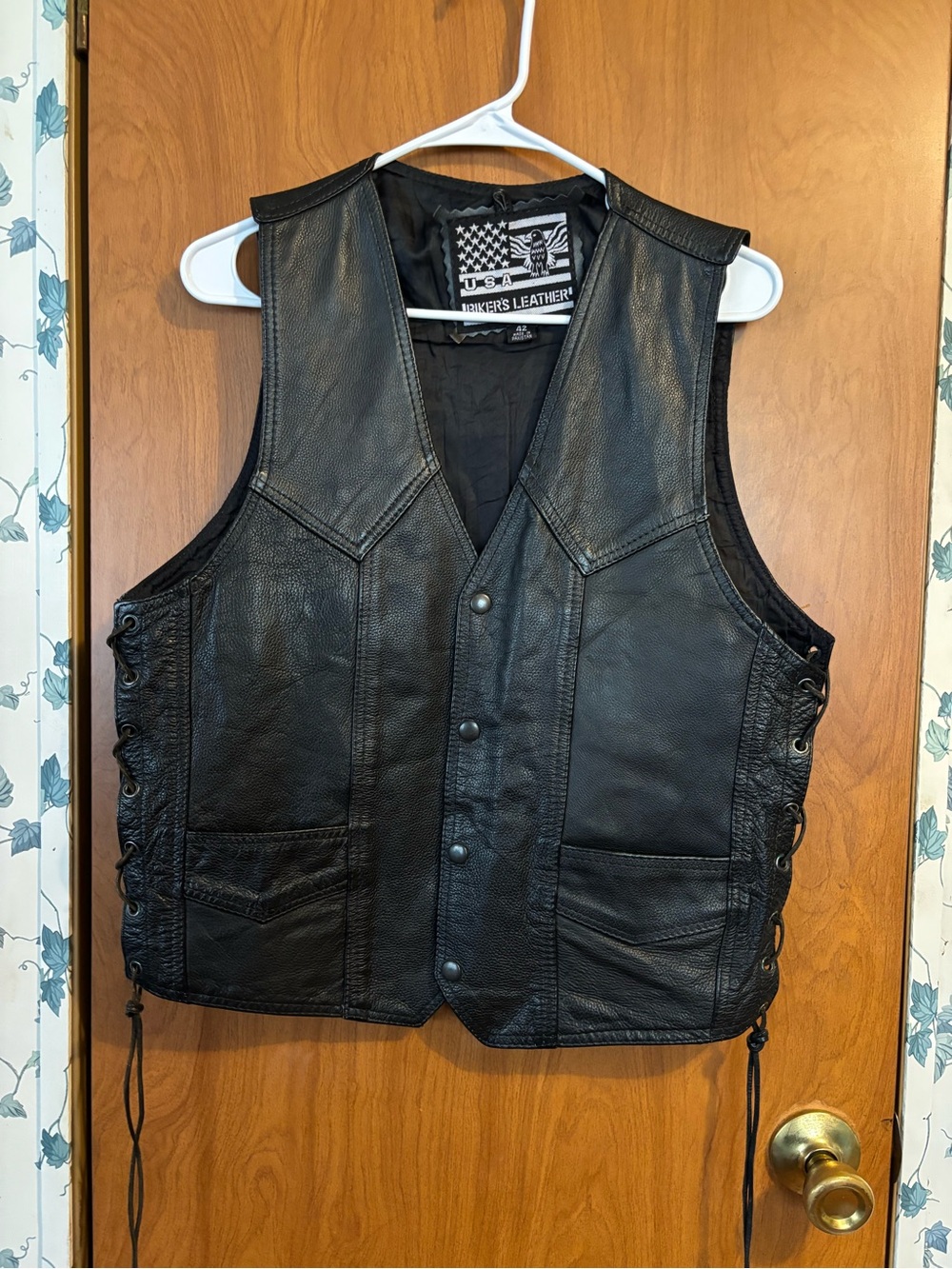Biker’s Leather Men's Motorcycle Vest